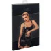    Noir Handmade F320 Starlet wetlook minidress with ring belt - S (SX0351)
