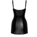    Noir Handmade F320 Starlet wetlook minidress with ring belt - S (SX0351)