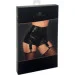    Noir Handmade F325 Glam suspender wetlook and vinyl shorts - L (SX0383)