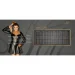    Noir Handmade F337 Powerwetlook midi dress - M (SX2048)