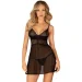 Obsessive   Chemeris babydoll & thong XS/S,    (SO9758-02)