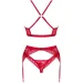 Obsessive Lacelove cupless 3-pcs set  XS/S (SO8655-02)