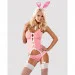   Obsessive Bunny suit 4 pcs costume pink S/M (SO7254)