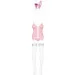   Obsessive Bunny suit 4 pcs costume pink S/M (SO7254)