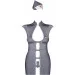   Obsessive Stewardess 3 pcs costume grey S/M (SO7308)