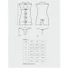   Obsessive Stewardess 3 pcs costume grey S/M (SO7308)