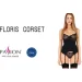 Passion    FLORIS CORSET black S/M (PS23708-02)