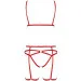  Passion Magila Set With Open Bra L/XL, Red (PS23801)