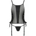   ѳ   - Passion Malwia Corset black L/XL:      (SO5765)