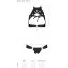     - Passion Malwia Set with Open Bra black L/XL:      (SO5768)