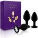        Rianne S: Booty Plug Set Black,  2,7, 3,5, 4,1 (SO3889)