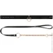    Rosy Gold - Collar with Leash - Black (SX1199)