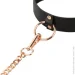    Rosy Gold - Collar with Leash - Black (SX1199)