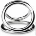 Sinner Gear Unbendable   -Triad Chamber Metal Cock and Ball Ring-Large (SO4617)