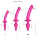   Strap-On-Me     21 SWITCH PLUG-IN DILDO Fuchsia L,  4,5/3,4  (SO6829-02)