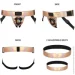  Strap-On-Me    Leatherette Harness Curious Holographic Rose Gold (SO7812-02)