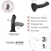  Strap-On-Me    Mono Density Dildo  M (SO3569-02)