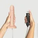  Strap-On-Me ,   Squirting Cum Dildo Realistic Flash, . 3,5 ,  (SO9016-02)