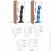     Strap-On-Me Dildo Plug Balls Blue Metallic XL (SO8997)
