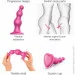     Strap-On-Me Dildo Plug Beads Framboise Metallic XXL (SO8990)