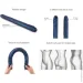   Strap-On-Me DOUBLE DONG REALISTIC DILDO - SNAKY METALLIC COLOR (SX1389)
