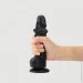   Strap-On-Me Sliding Skin Realistic Dildo Black - XXL,    (SO6259)