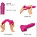   Strap-On-Me Sliding Skin Realistic Dildo Fuchsia - S,    (SO6254)