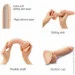   Strap-On-Me Sliding Skin Realistic Dildo Vanille - XXL,   (SO6260)